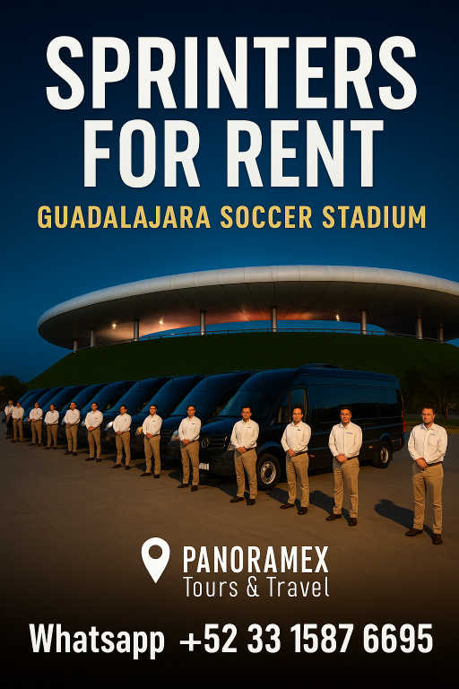 Renta de Sprinters VAns en Guadalajara 2026 durante el Mundial de Futbol